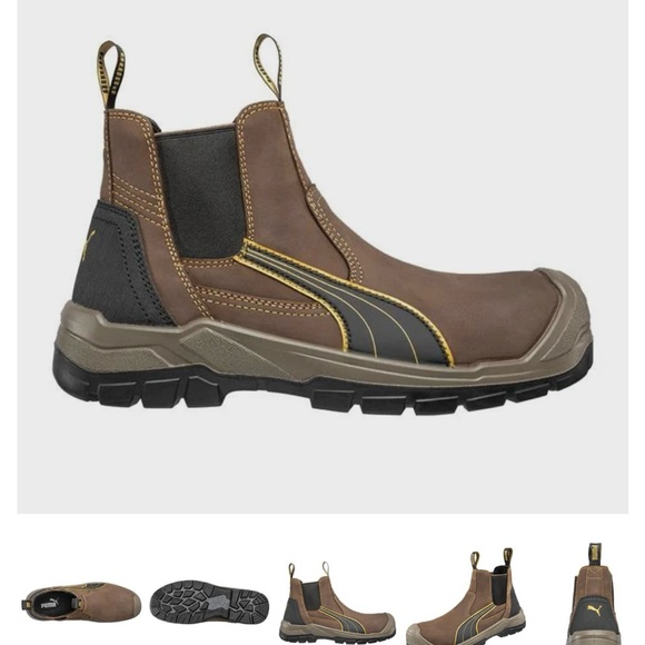 Men's Puma Safety Tanami Mid Composite Toe Waterproof Boots $79 Men’s Size 11W - Picture 5 of 14